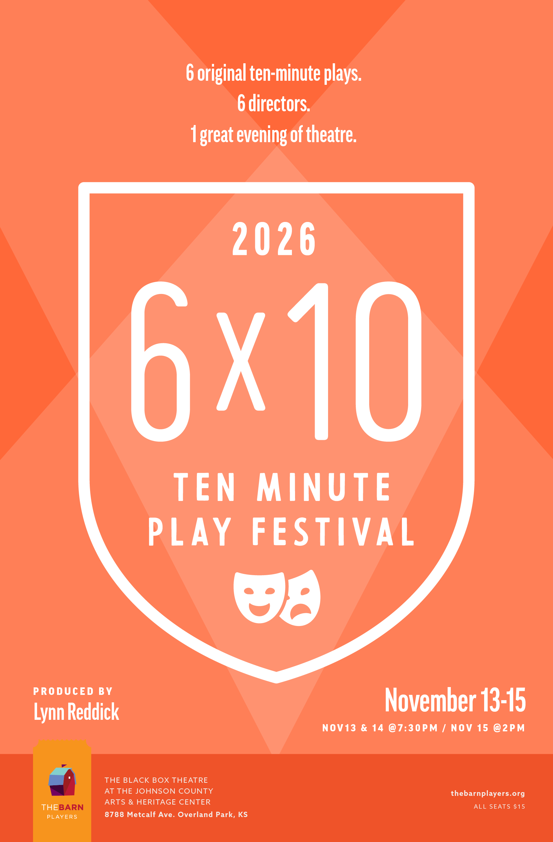 The 2026 6x10 Ten Minute Play Festival